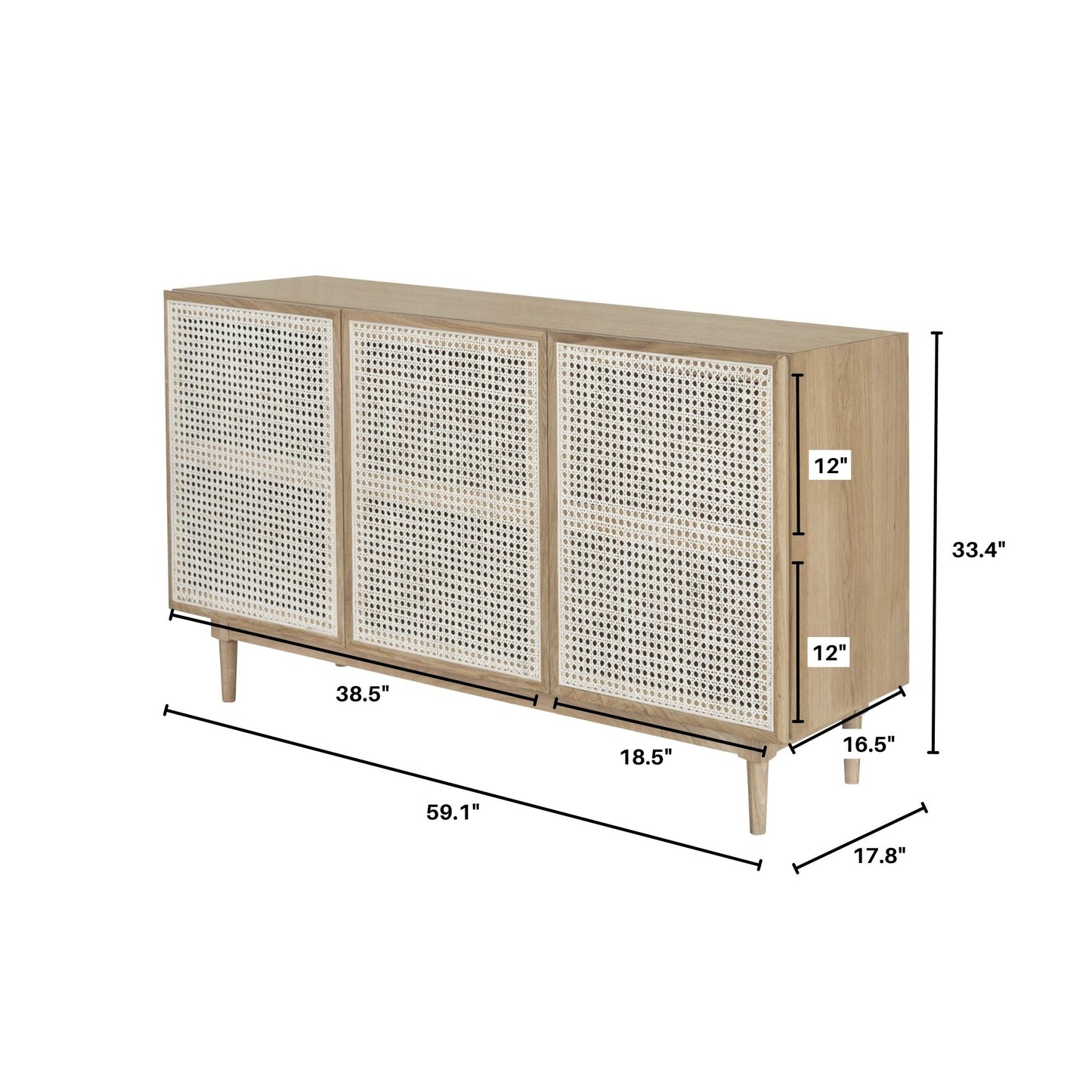 Cane Sideboard - Natural