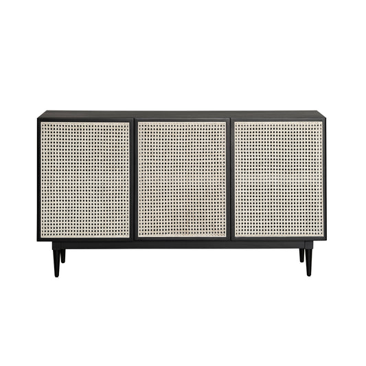 Cane Sideboard - Matte Black