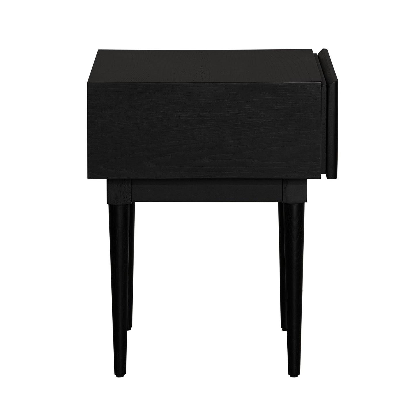 Cane Side Table - Matte Black