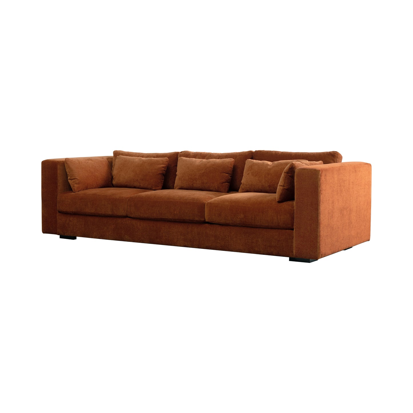 Las Vegas Clive Sofa - Terracotta Chenille