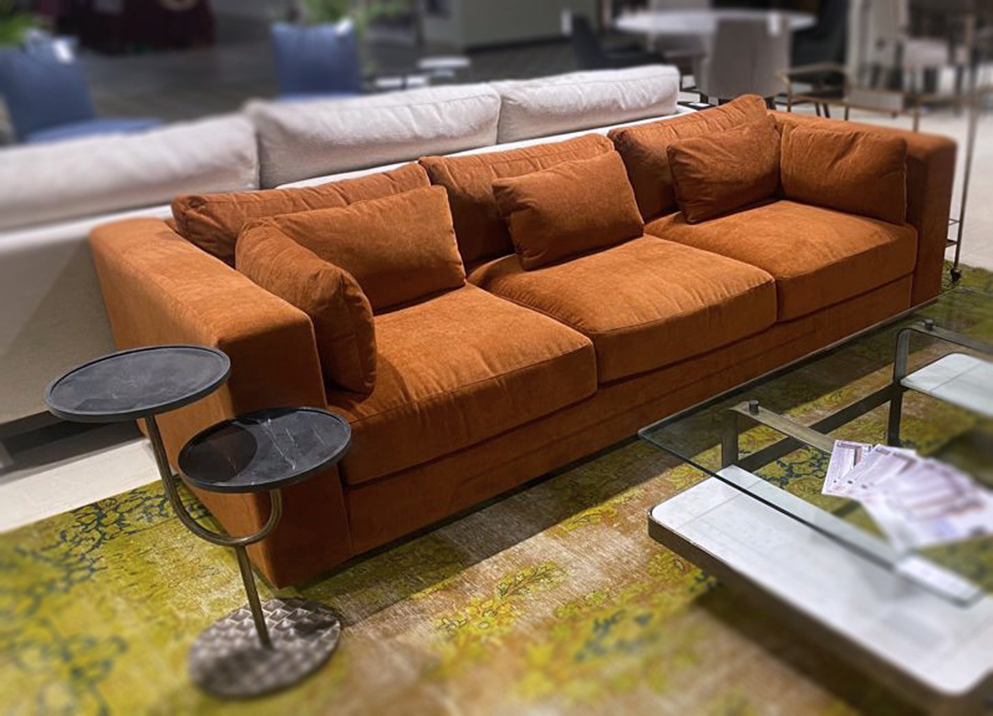 Las Vegas Clive Sofa - Terracotta Chenille