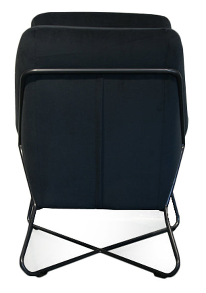 Romeo Lounge Chair - Dark Grey Velvet