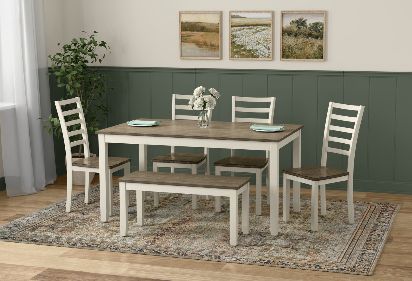 6 Piece Dining Table Set