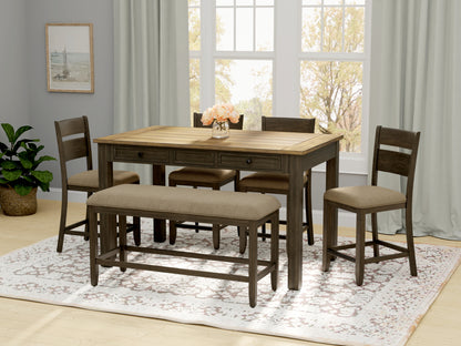 6 Piece Gathering Height Table Set