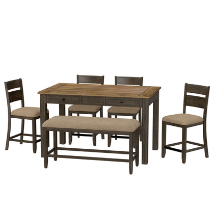 6 Piece Gathering Height Table Set