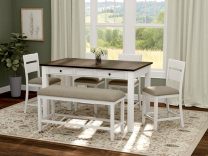 6 Piece Gathering Height Table Set