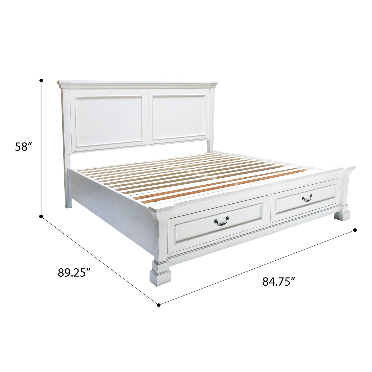 King Storage Bed