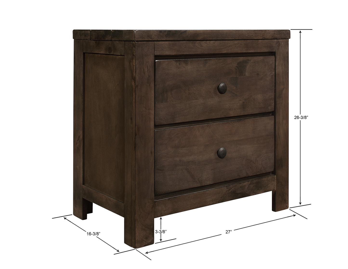 2-Drawer Nightstand