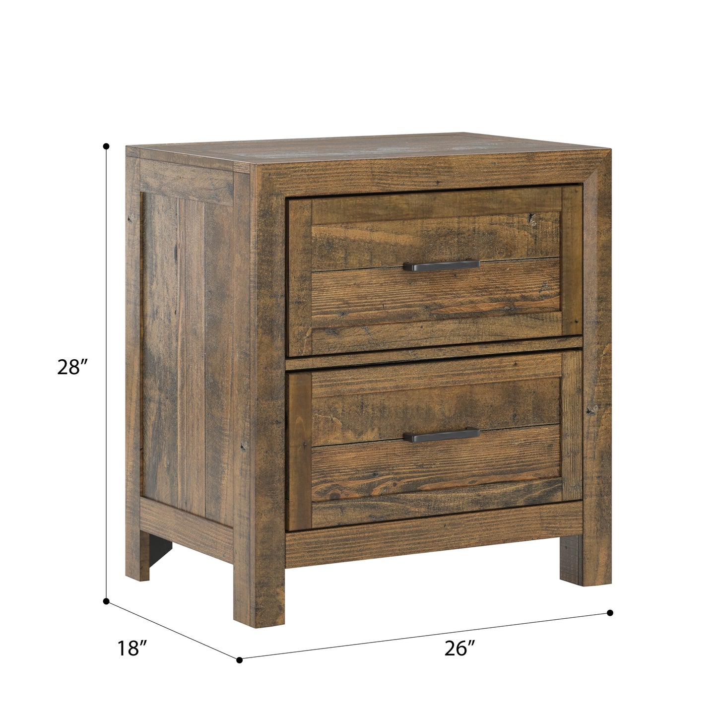 2-Drawer Nightstand