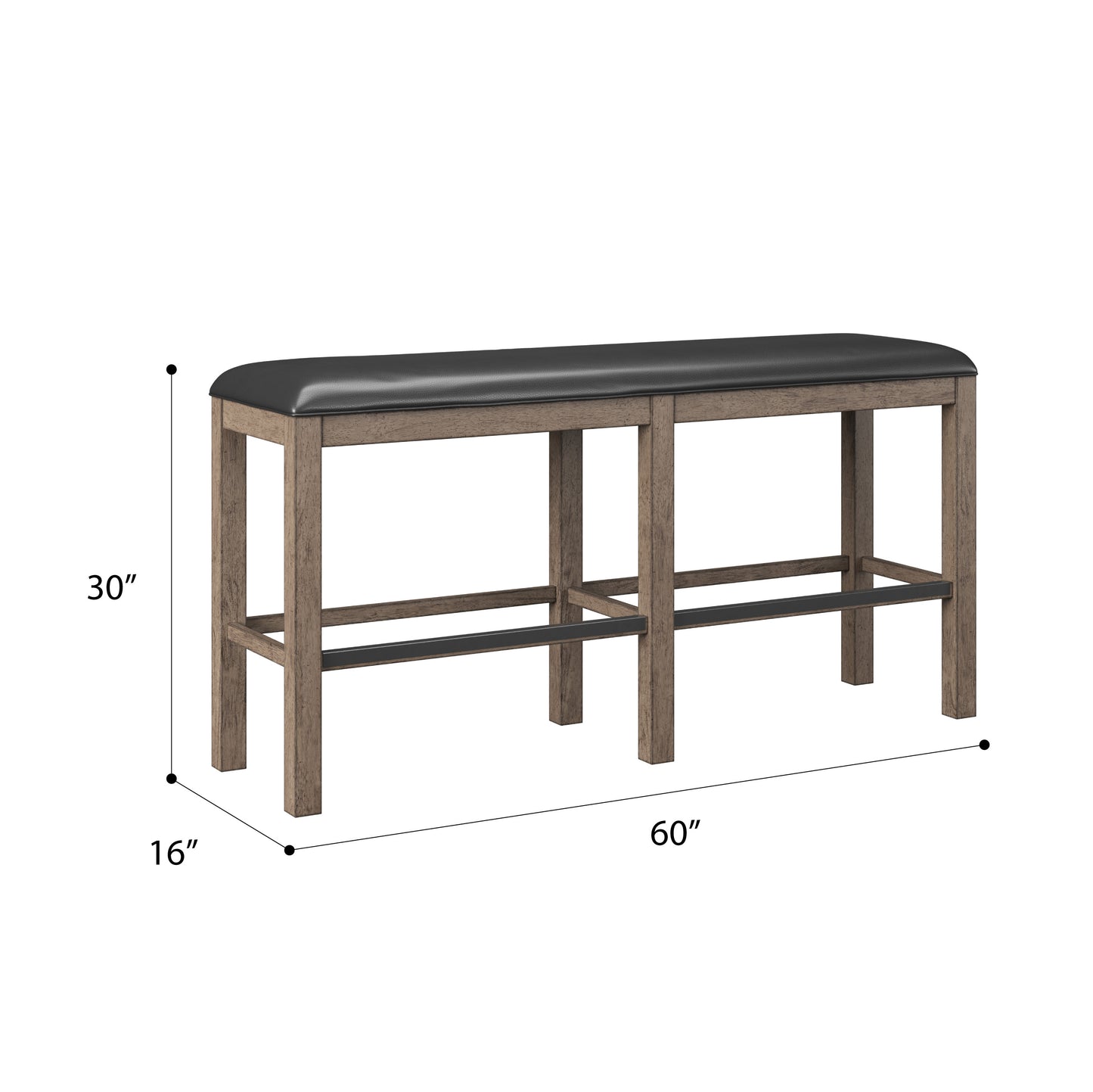 60" Bar Height Bench