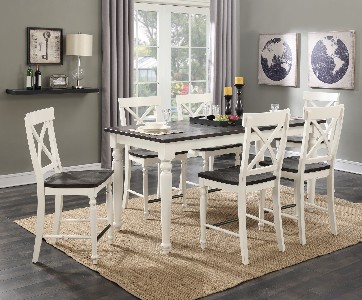 Gathering Height Butterfly Leaf Dining Table