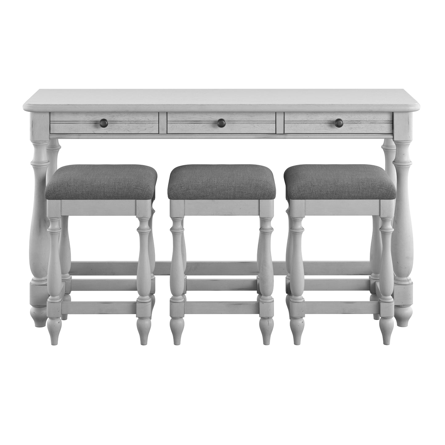 Sofa Table With Three Stools