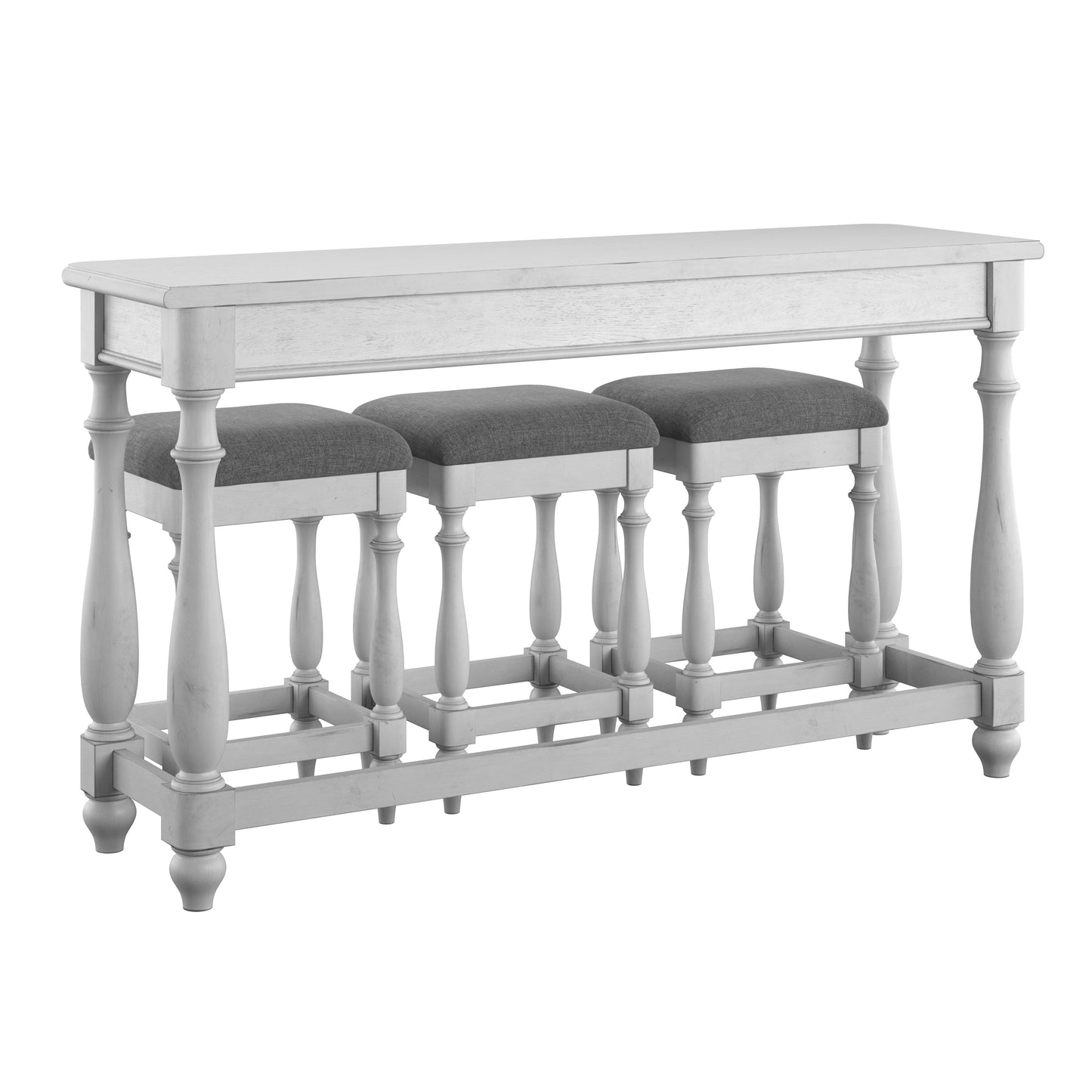 Sofa Table With Three Stools