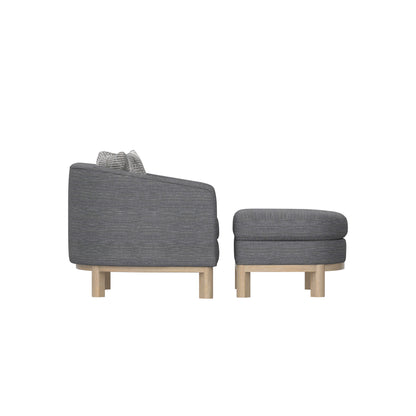 Chair And Storage Ottoman Set