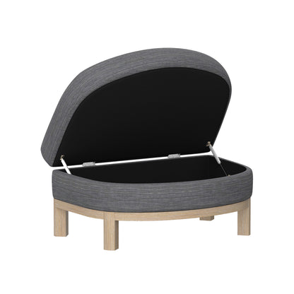 Chair And Storage Ottoman Set