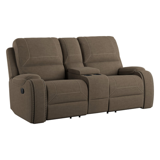 Reclining Glider Console Loveseat