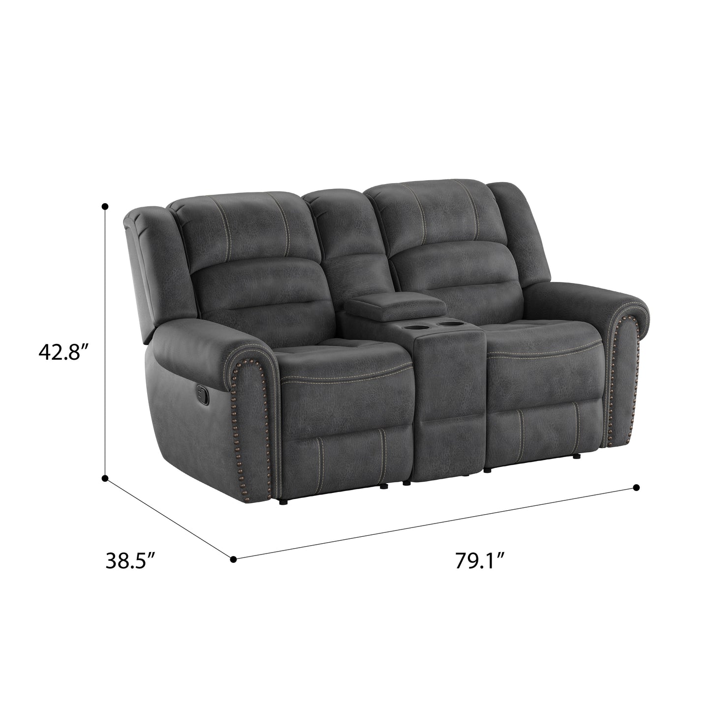 Reclining Console Loveseat