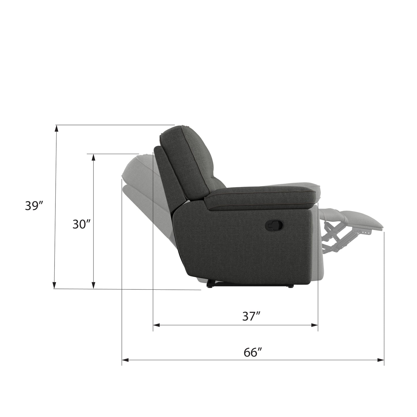 Modular Reclining Loveseat