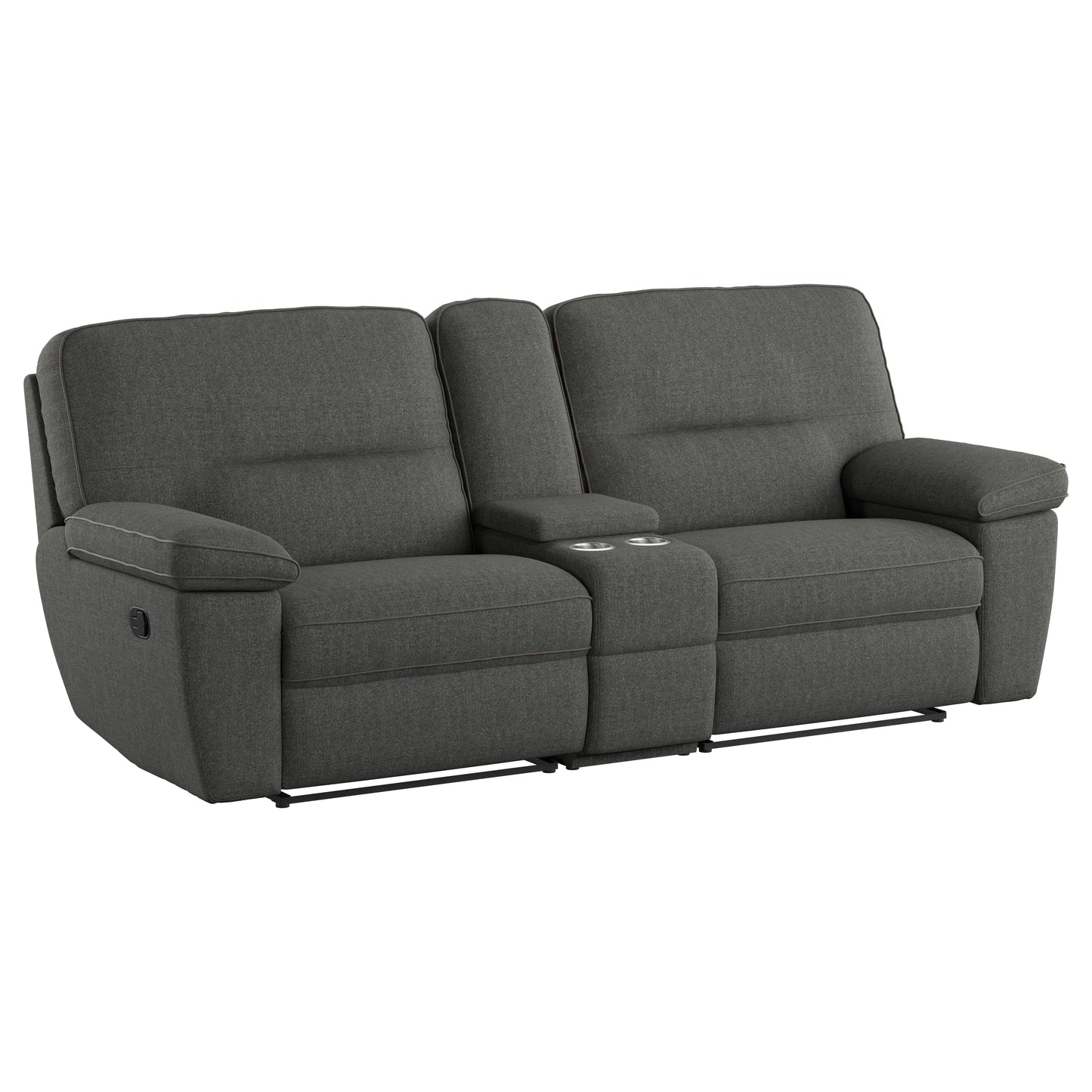 Modular Reclining Console Loveseat