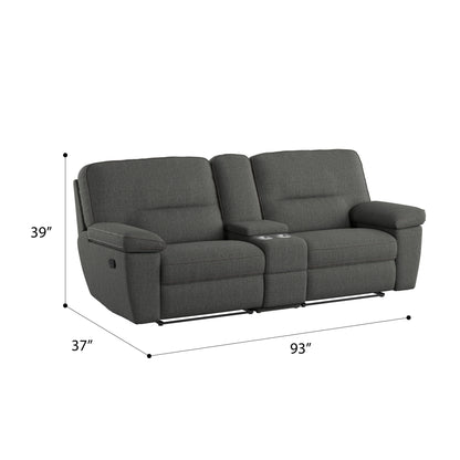 Modular Reclining Console Loveseat