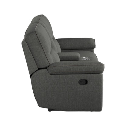 Modular Reclining Console Loveseat