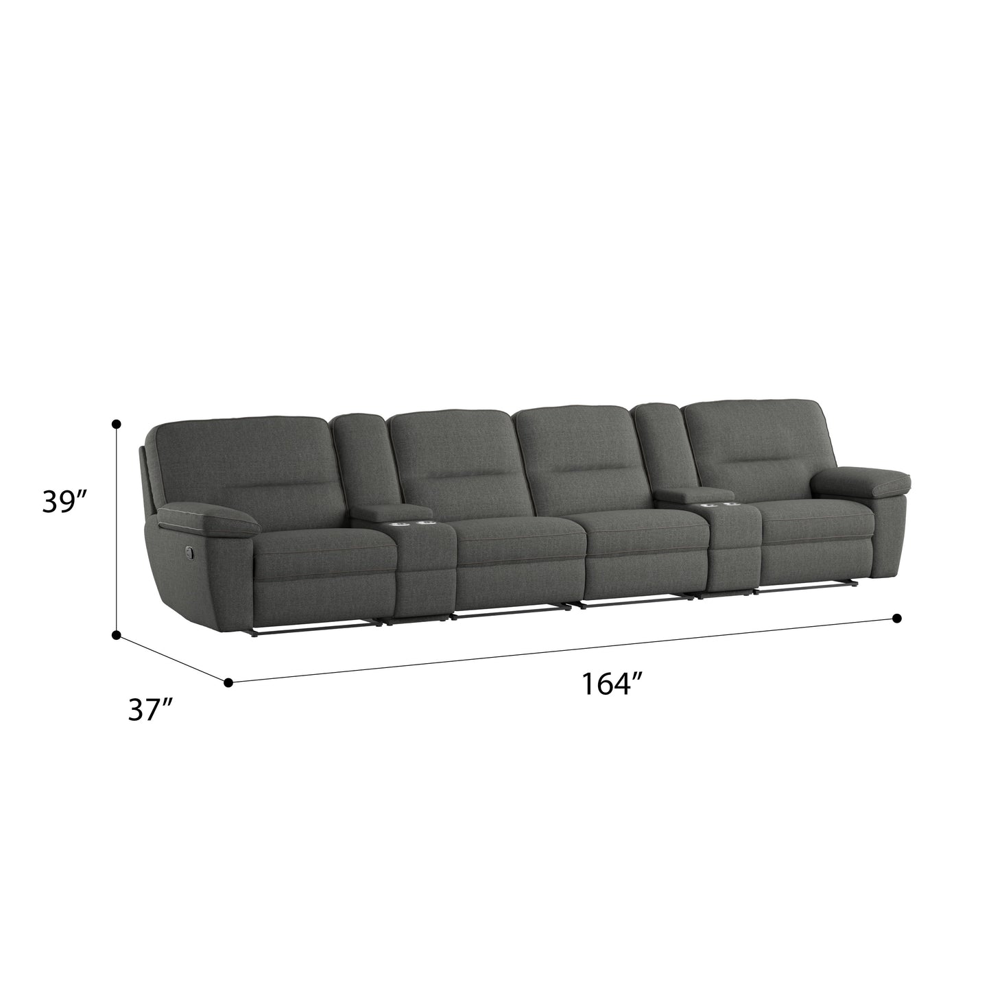 6 Piece Modular Reclining Sofa Set