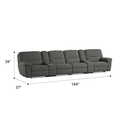 6 Piece Modular Reclining Sofa Set