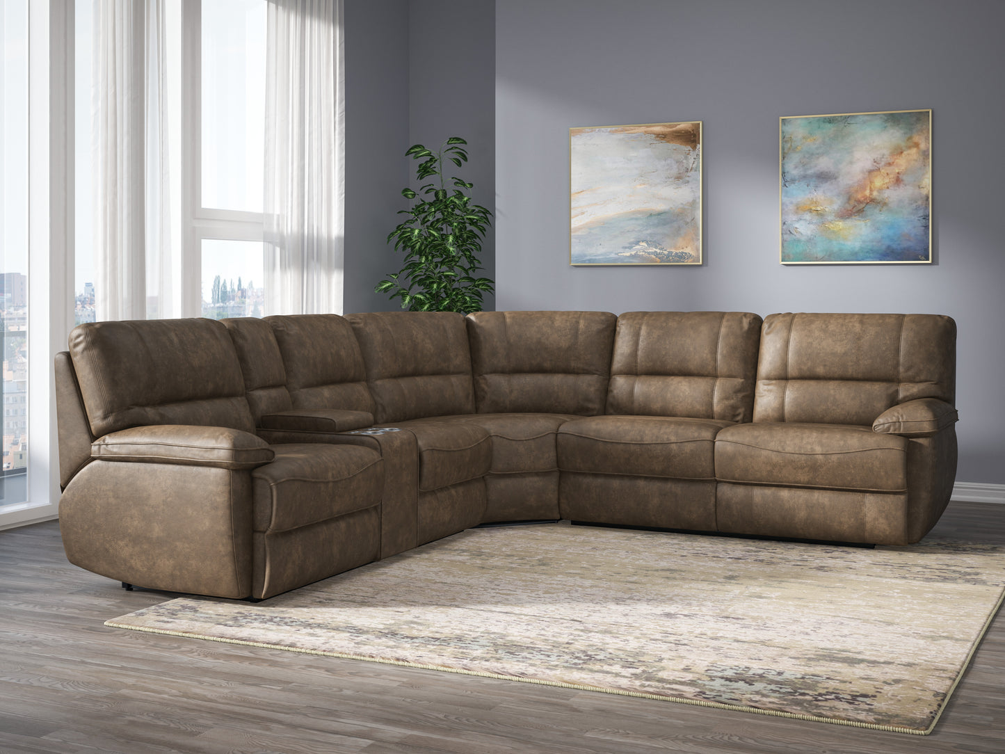 Power Reclining Sectional