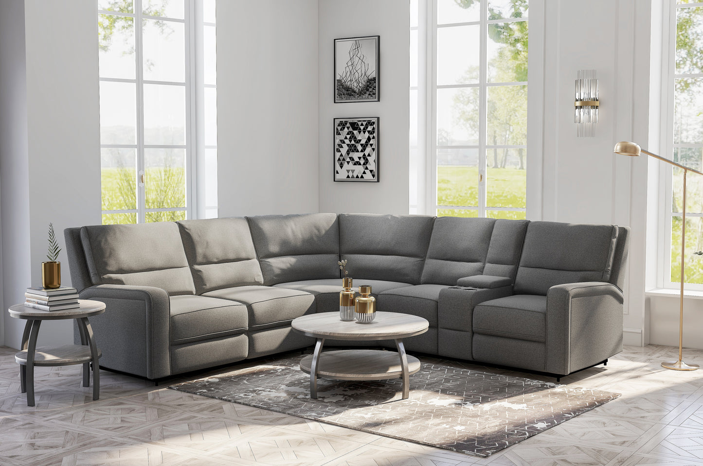 Power 3-Seat Reclining Sectional