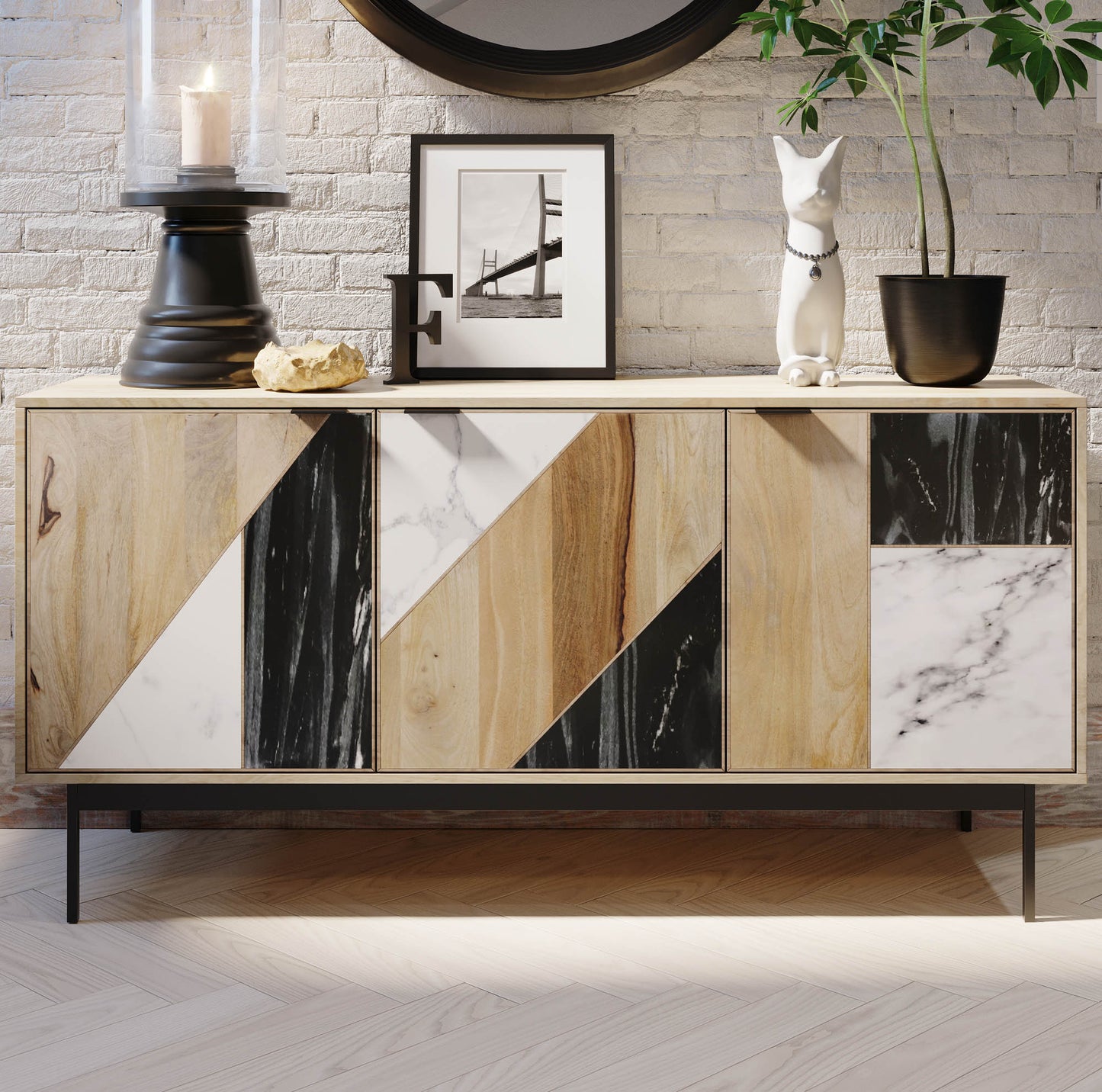 Hexa Sideboard - Natural