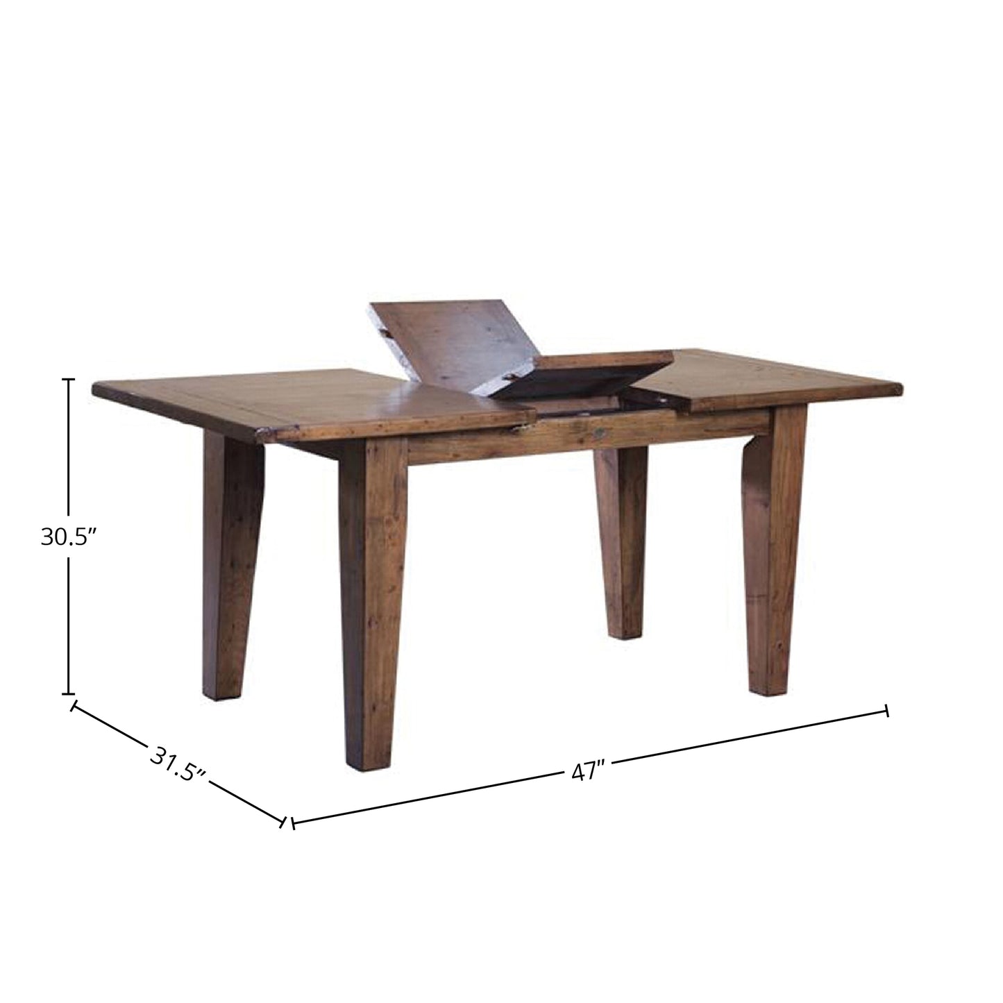 Irish Coast Small Extension Dining Table (47"/62") - African Dusk