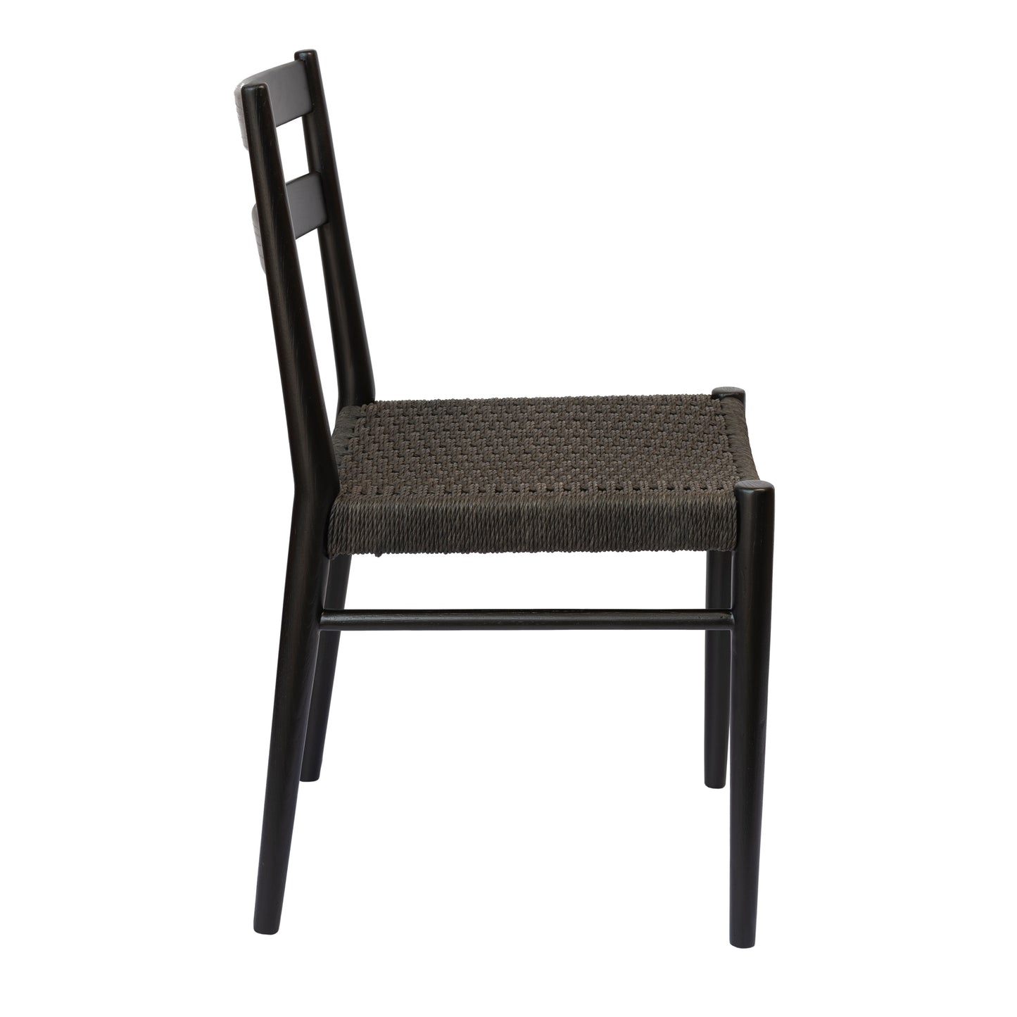 Jakarta Dining Chair - Black/Black Woven Seat