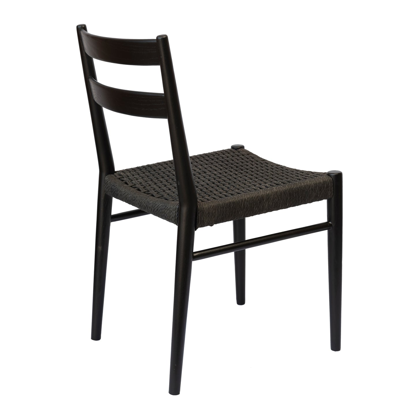 Jakarta Dining Chair - Black/Black Woven Seat