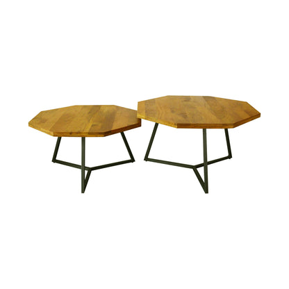 Loft Octagon Nesting Coffee Table, Set of 2 - Vinegar