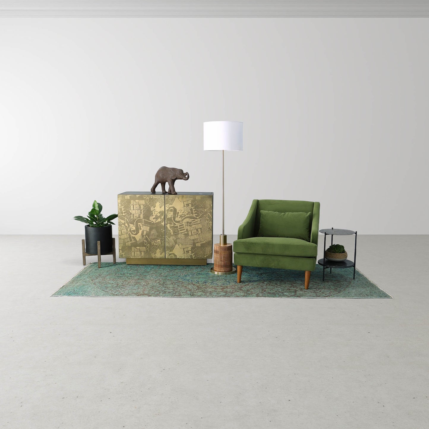 Missy Club Chair - Green Velvet