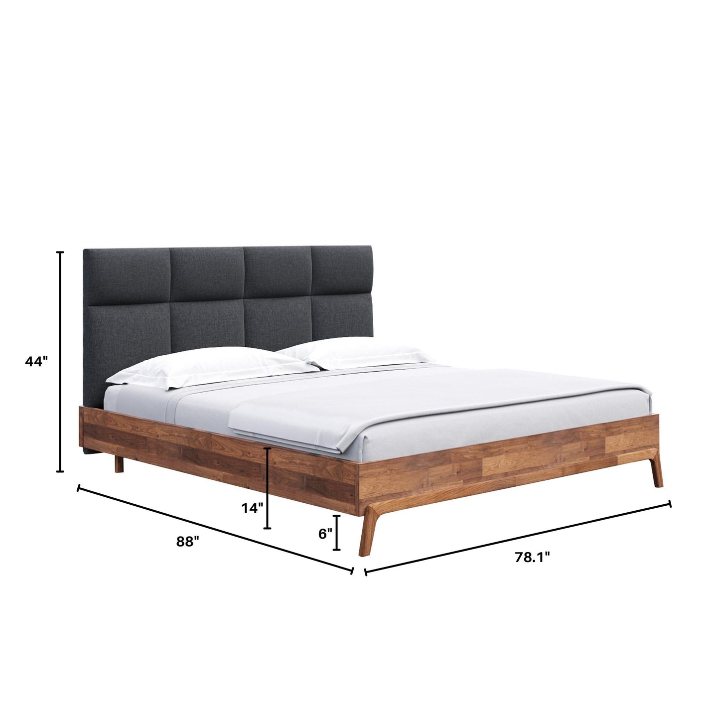 Remix King Bed - Grey