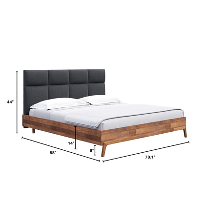 Remix King Bed - Grey