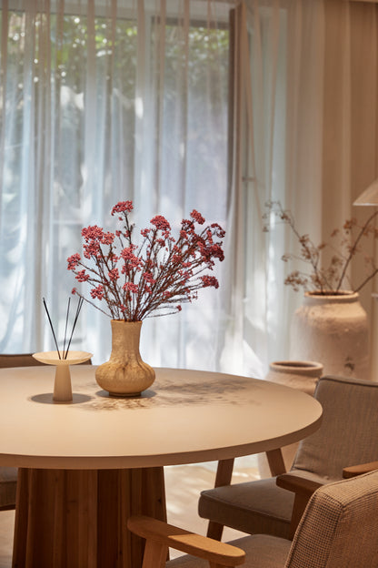 Sculpture Dining Table - White Concrete Wash