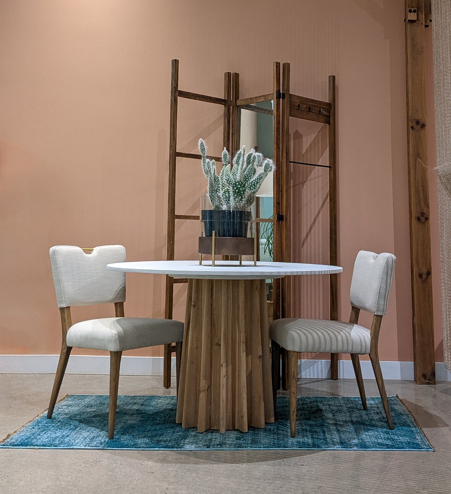 Sculpture Dining Table - White Concrete Wash