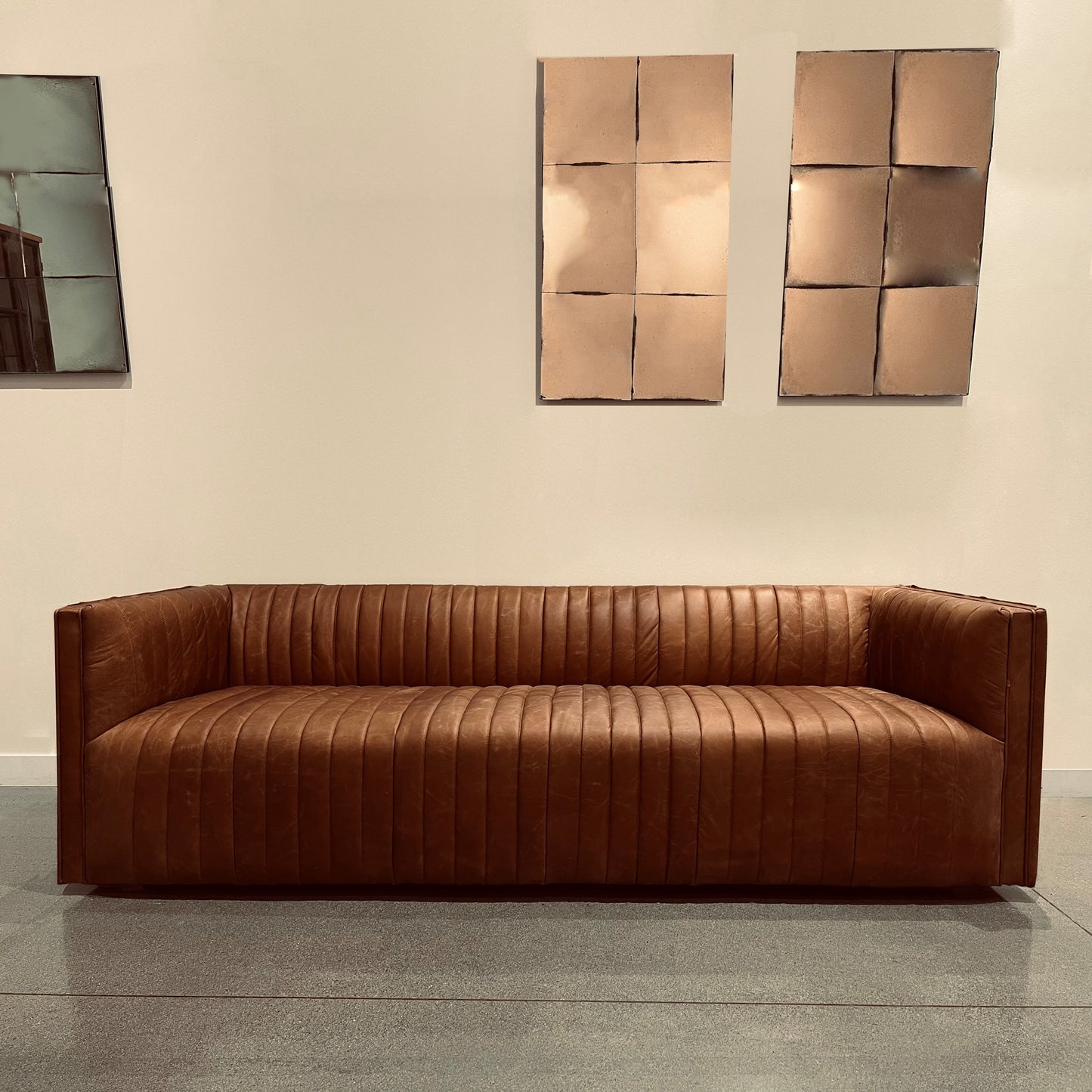 Channel Sofa - Camel Brown