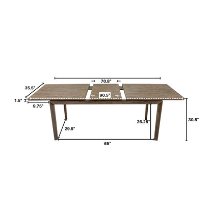 West Extension Dining Table (71”/ 91”)